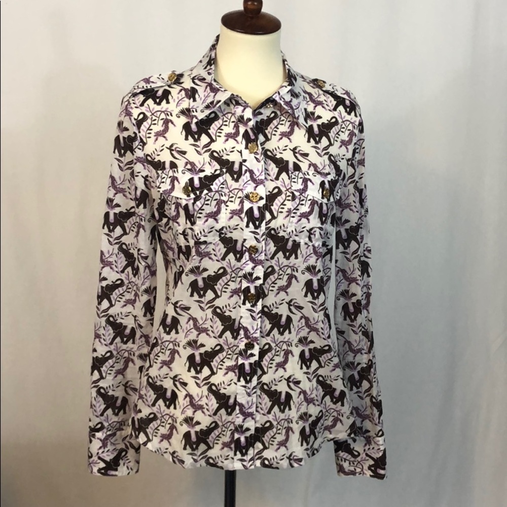 Tory Burch Blouse with Elephants